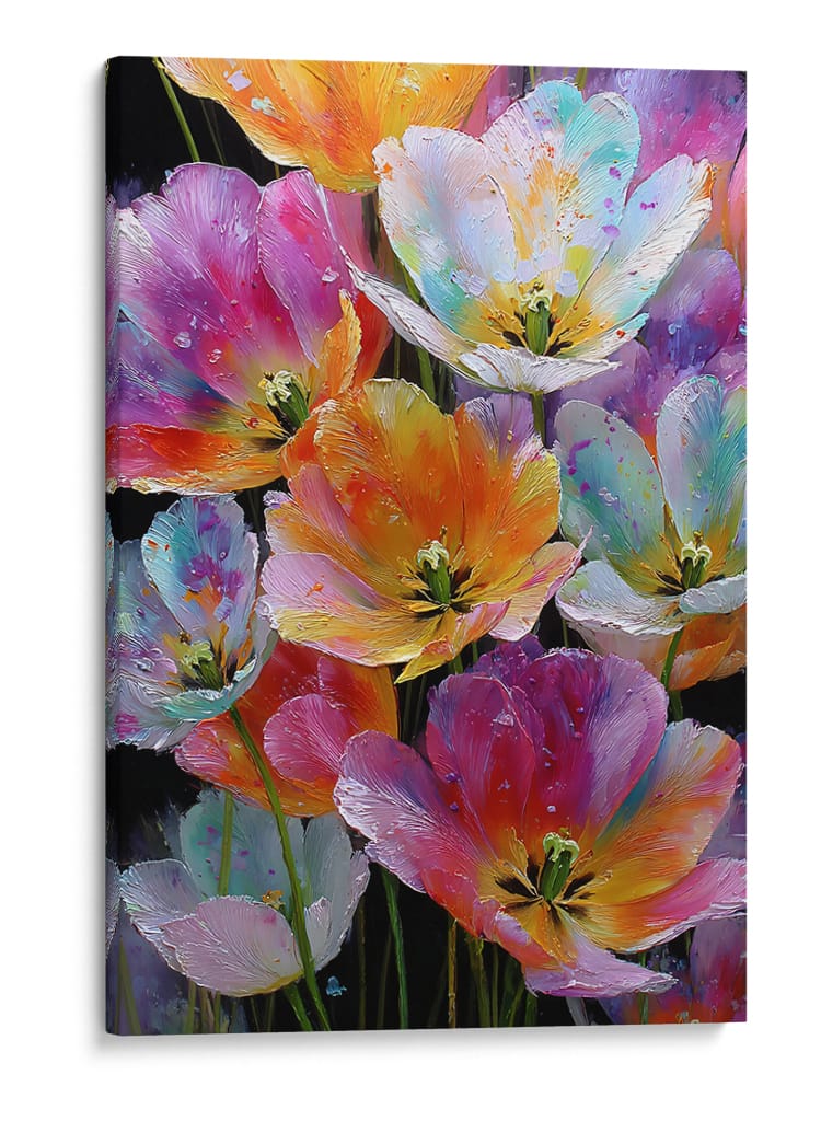 Flores en acuarela - DIEGO D L | Cuadro decorativo de Canvas Lab