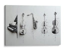 Fila de instrumentos - DIEGO D L | Cuadro decorativo de Canvas Lab