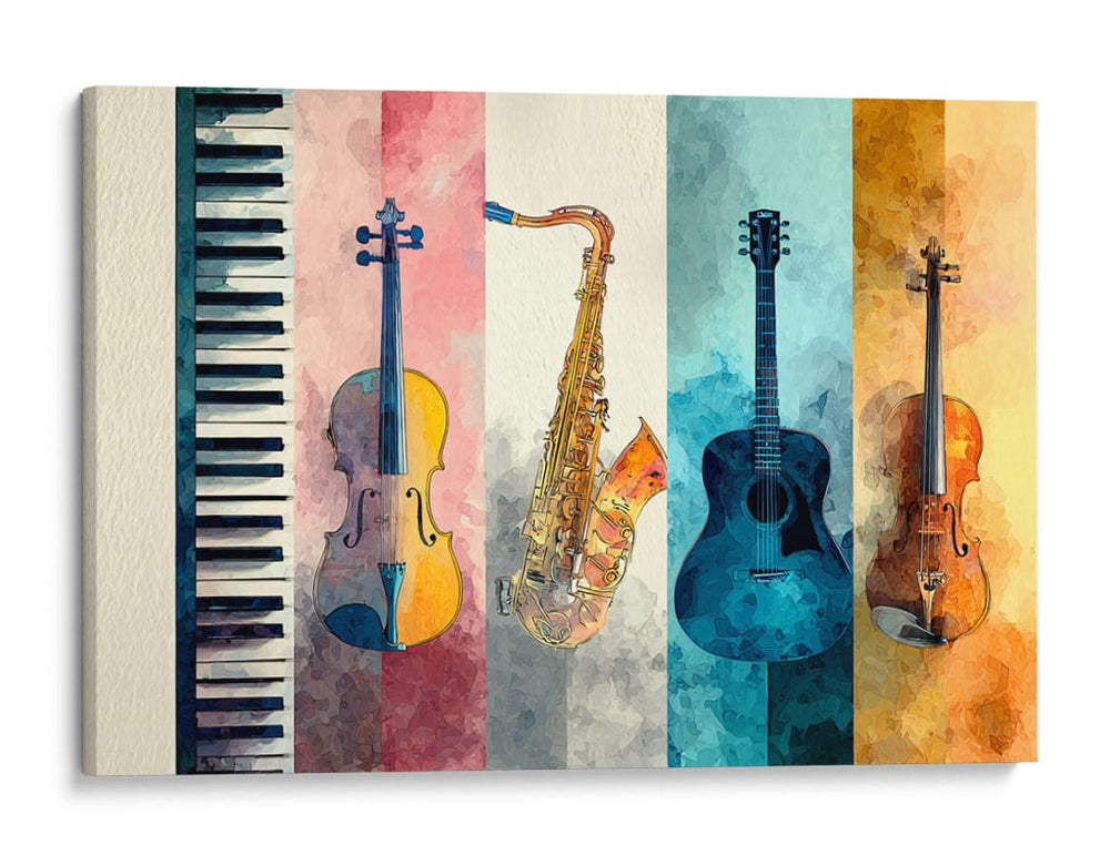 Instrumentos musicales - DIEGO D L | Cuadro decorativo de Canvas Lab