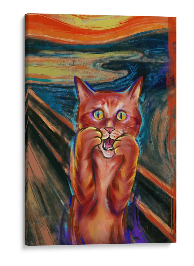 ¡Miau-nánico!  - Puffy Design | Cuadro decorativo de Canvas Lab