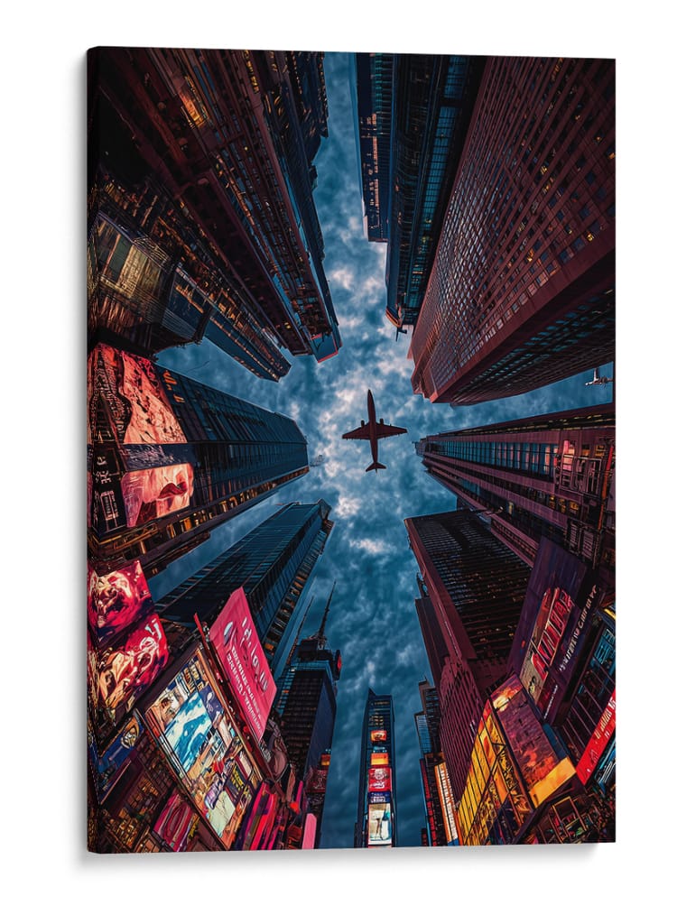 Vuelo Urbano - Puffy Design | Cuadro decorativo de Canvas Lab