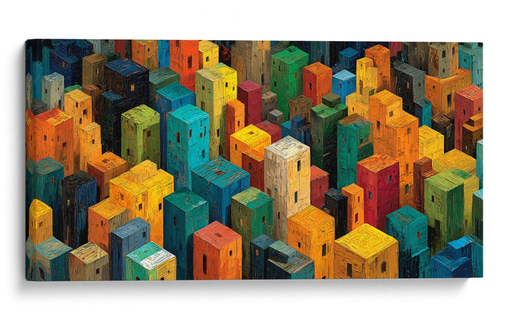 Ciudades de colores - DIEGO D L | Cuadro decorativo de Canvas Lab