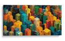 Ciudades de colores - DIEGO D L | Cuadro decorativo de Canvas Lab