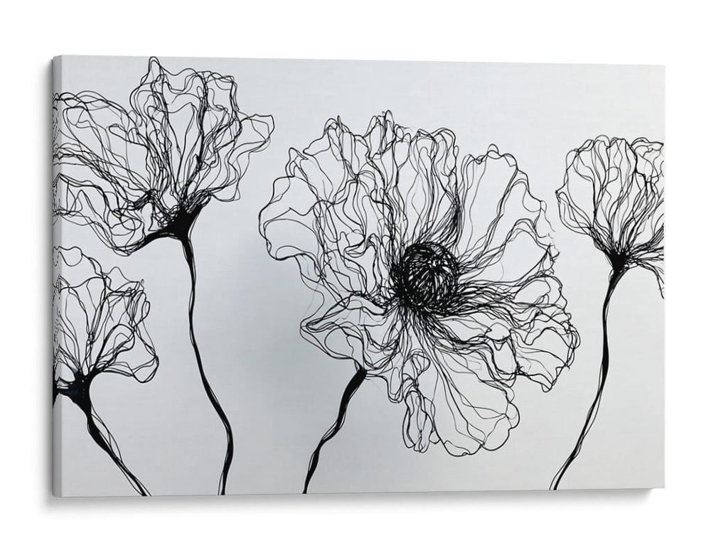 Siluetas florales - DIEGO D L | Cuadro decorativo de Canvas Lab