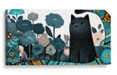Gato Negro con Flores - Cecilia Flores | Cuadro decorativo de Canvas Lab