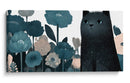 Gato Negro y Flores - Cecilia Flores | Cuadro decorativo de Canvas Lab