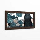 Gato Negro y Flores - Cecilia Flores | Cuadro decorativo de Canvas Lab