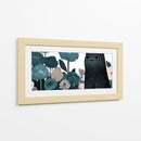 Gato Negro y Flores - Cecilia Flores | Cuadro decorativo de Canvas Lab