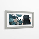 Gato Negro y Flores - Cecilia Flores | Cuadro decorativo de Canvas Lab