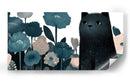 Gato Negro y Flores - Cecilia Flores | Cuadro decorativo de Canvas Lab