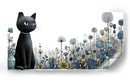 Gato en el jardín - Cecilia Flores | Cuadro decorativo de Canvas Lab