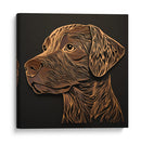 Perro café - Cecilia Flores | Cuadro decorativo de Canvas Lab