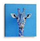 Jirafa azul 2 - Cecilia Flores | Cuadro decorativo de Canvas Lab