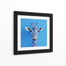 Jirafa azul 2 - Cecilia Flores | Cuadro decorativo de Canvas Lab