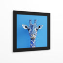 Jirafa azul 2 - Cecilia Flores | Cuadro decorativo de Canvas Lab