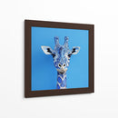 Jirafa azul 2 - Cecilia Flores | Cuadro decorativo de Canvas Lab