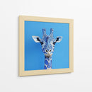 Jirafa azul 2 - Cecilia Flores | Cuadro decorativo de Canvas Lab