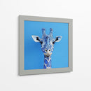 Jirafa azul 2 - Cecilia Flores | Cuadro decorativo de Canvas Lab