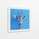 Jirafa azul 2 - Cecilia Flores | Cuadro decorativo de Canvas Lab