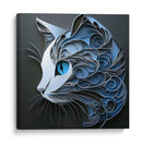 Gato azul - Cecilia Flores | Cuadro decorativo de Canvas Lab