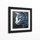 Gato azul - Cecilia Flores | Cuadro decorativo de Canvas Lab