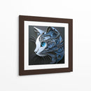 Gato azul - Cecilia Flores | Cuadro decorativo de Canvas Lab