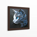 Gato azul - Cecilia Flores | Cuadro decorativo de Canvas Lab
