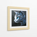 Gato azul - Cecilia Flores | Cuadro decorativo de Canvas Lab