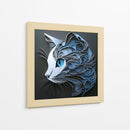 Gato azul - Cecilia Flores | Cuadro decorativo de Canvas Lab