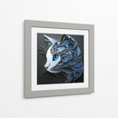 Gato azul - Cecilia Flores | Cuadro decorativo de Canvas Lab