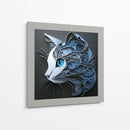 Gato azul - Cecilia Flores | Cuadro decorativo de Canvas Lab