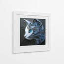 Gato azul - Cecilia Flores | Cuadro decorativo de Canvas Lab