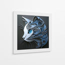 Gato azul - Cecilia Flores | Cuadro decorativo de Canvas Lab