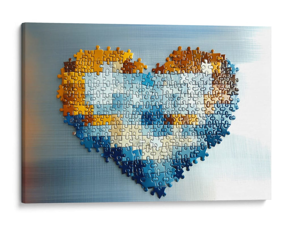 Corazón rompecabezas - Cecilia Flores | Cuadro decorativo de Canvas Lab