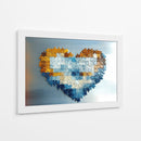 Corazón rompecabezas - Cecilia Flores | Cuadro decorativo de Canvas Lab