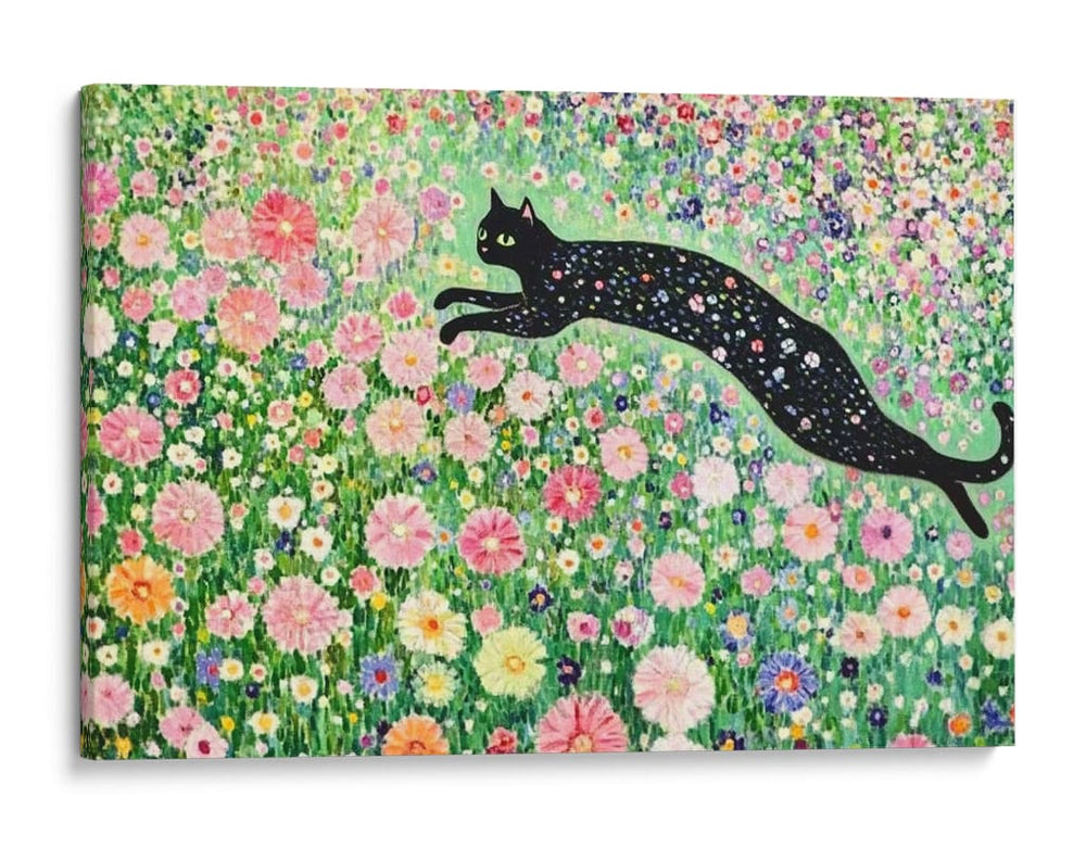 Gato en flores - Cecilia Flores | Cuadro decorativo de Canvas Lab