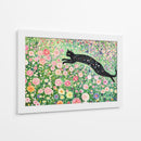Gato en flores - Cecilia Flores | Cuadro decorativo de Canvas Lab