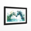 Jirafas en verde - Cecilia Flores | Cuadro decorativo de Canvas Lab