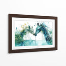 Jirafas en verde - Cecilia Flores | Cuadro decorativo de Canvas Lab