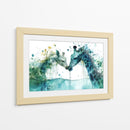 Jirafas en verde - Cecilia Flores | Cuadro decorativo de Canvas Lab