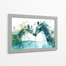 Jirafas en verde - Cecilia Flores | Cuadro decorativo de Canvas Lab