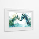 Jirafas en verde - Cecilia Flores | Cuadro decorativo de Canvas Lab