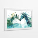Jirafas en verde - Cecilia Flores | Cuadro decorativo de Canvas Lab
