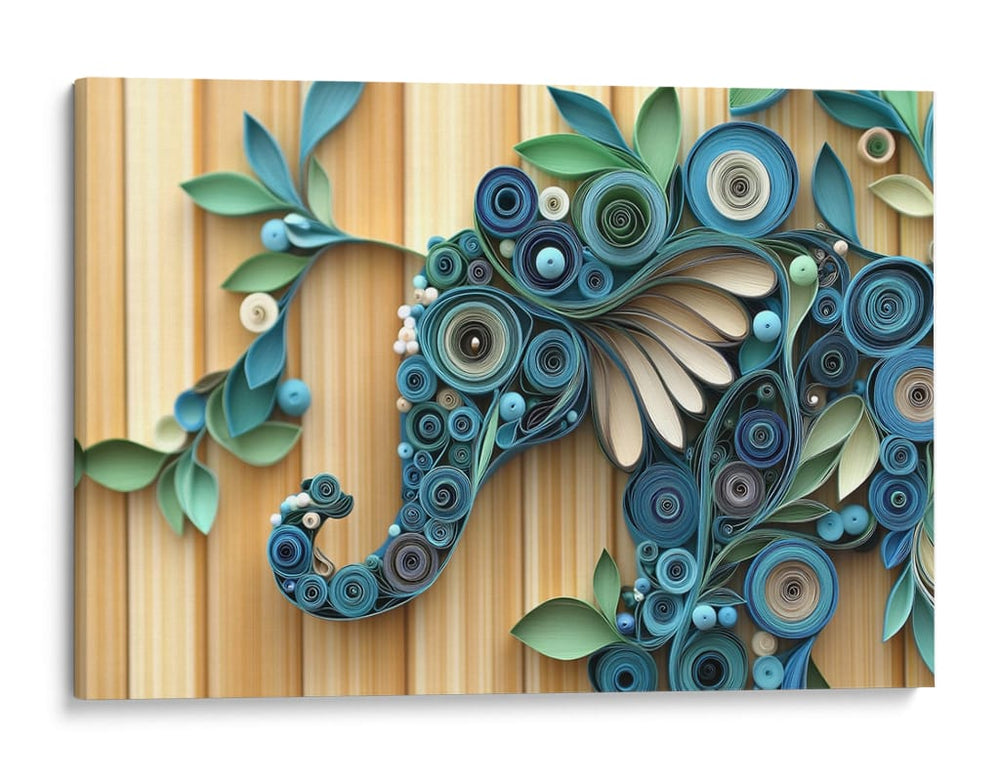 Elefante con flores - Cecilia Flores | Cuadro decorativo de Canvas Lab