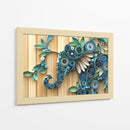 Elefante con flores - Cecilia Flores | Cuadro decorativo de Canvas Lab