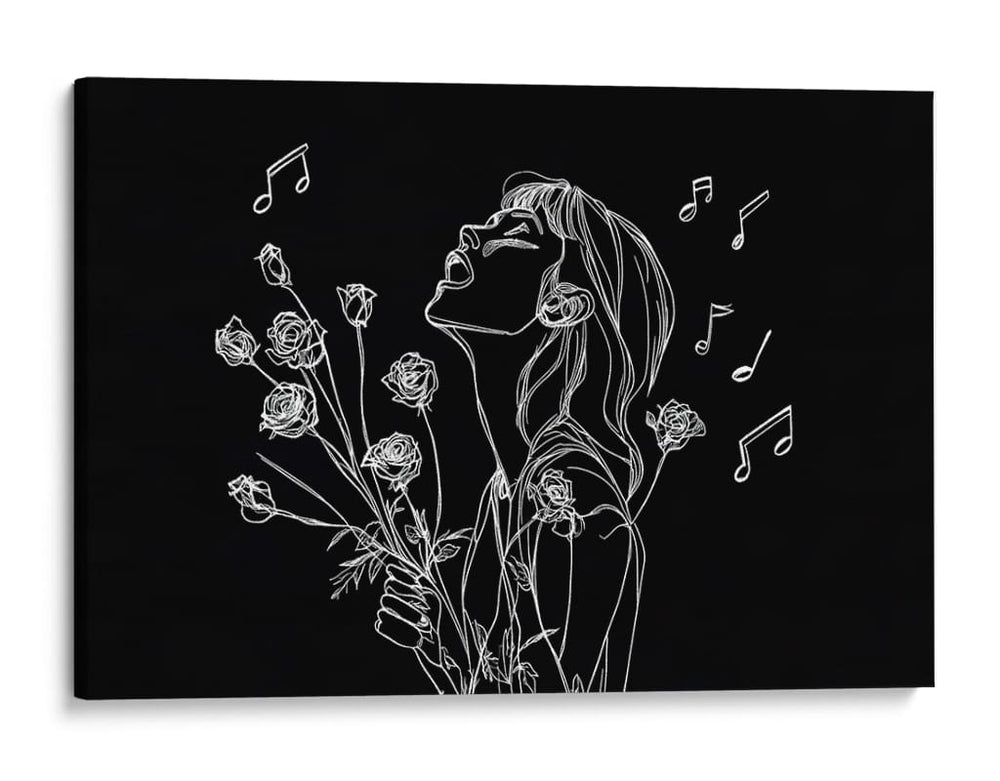 Canto y Flores - Cecilia Flores | Cuadro decorativo de Canvas Lab