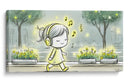 Niña y Música 2 - Cecilia Flores | Cuadro decorativo de Canvas Lab