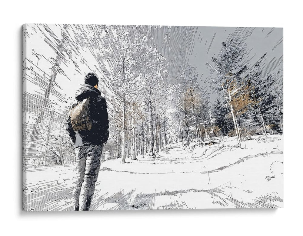 Aventura nevada - DIEGO D L | Cuadro decorativo de Canvas Lab