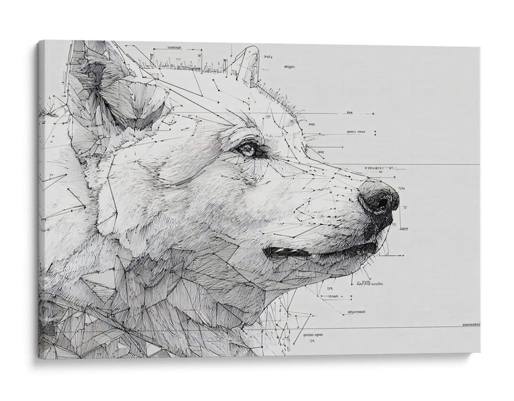 Lobo solitario - DIEGO D L | Cuadro decorativo de Canvas Lab