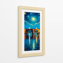 Puente en la noche II - Caperh | Cuadro decorativo de Canvas Lab